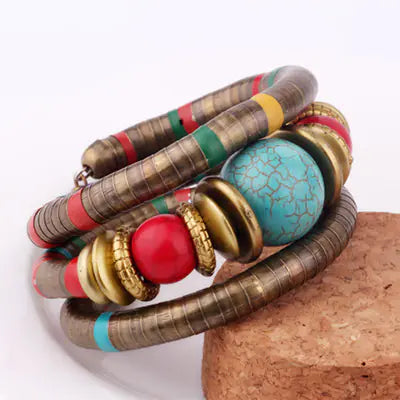 Fashionable Vintage Beaded Bohemian Layered Bracelet
