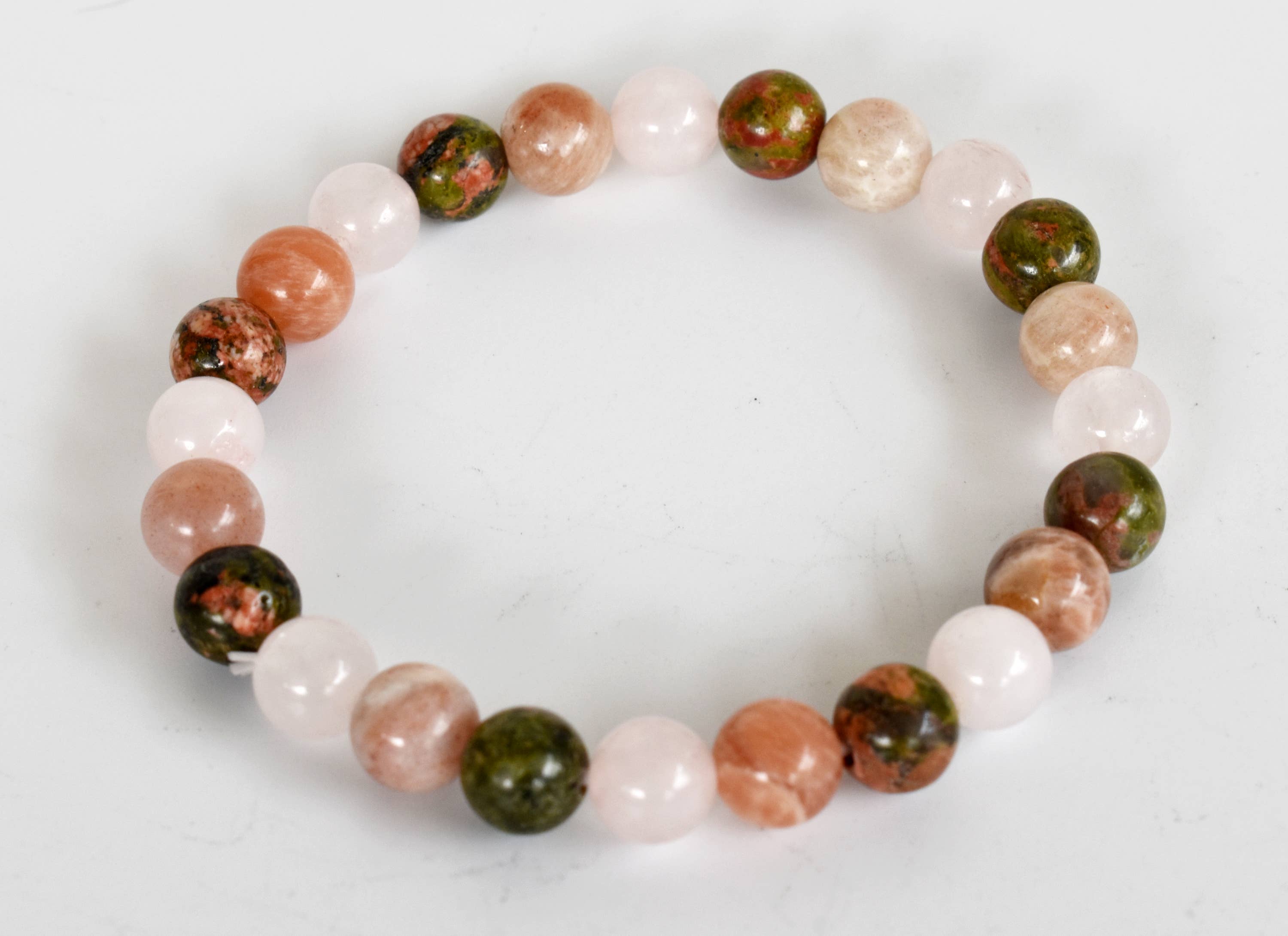Fertility Bracelet | Moonstone Unakite | Rose Quartz