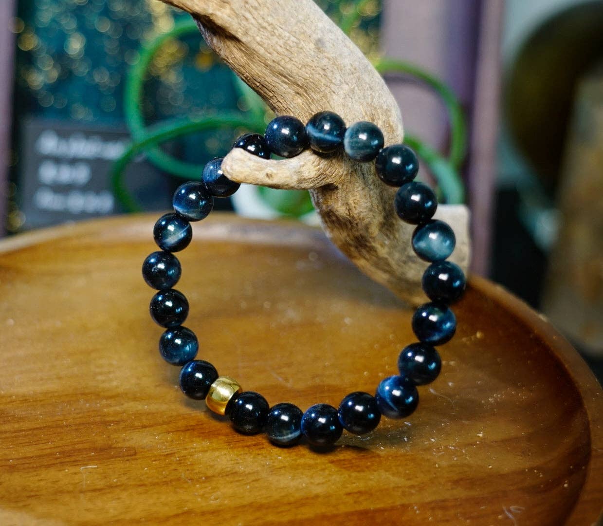 Blue Tiger Eye Bracelet - Intuition & Protection