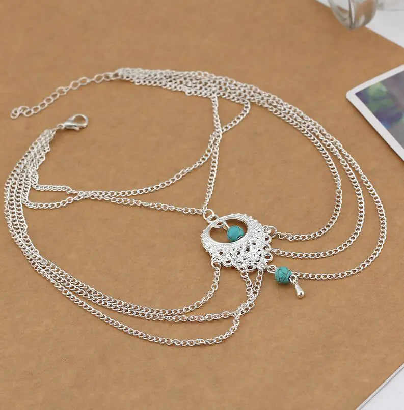 Bohemian Punk Tassel Ankle Bracelet