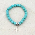 Vintage Bohemian Style Turquoise Beaded Bracelet