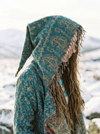 Kia Kimono Cloak - Fringed Festival Coat