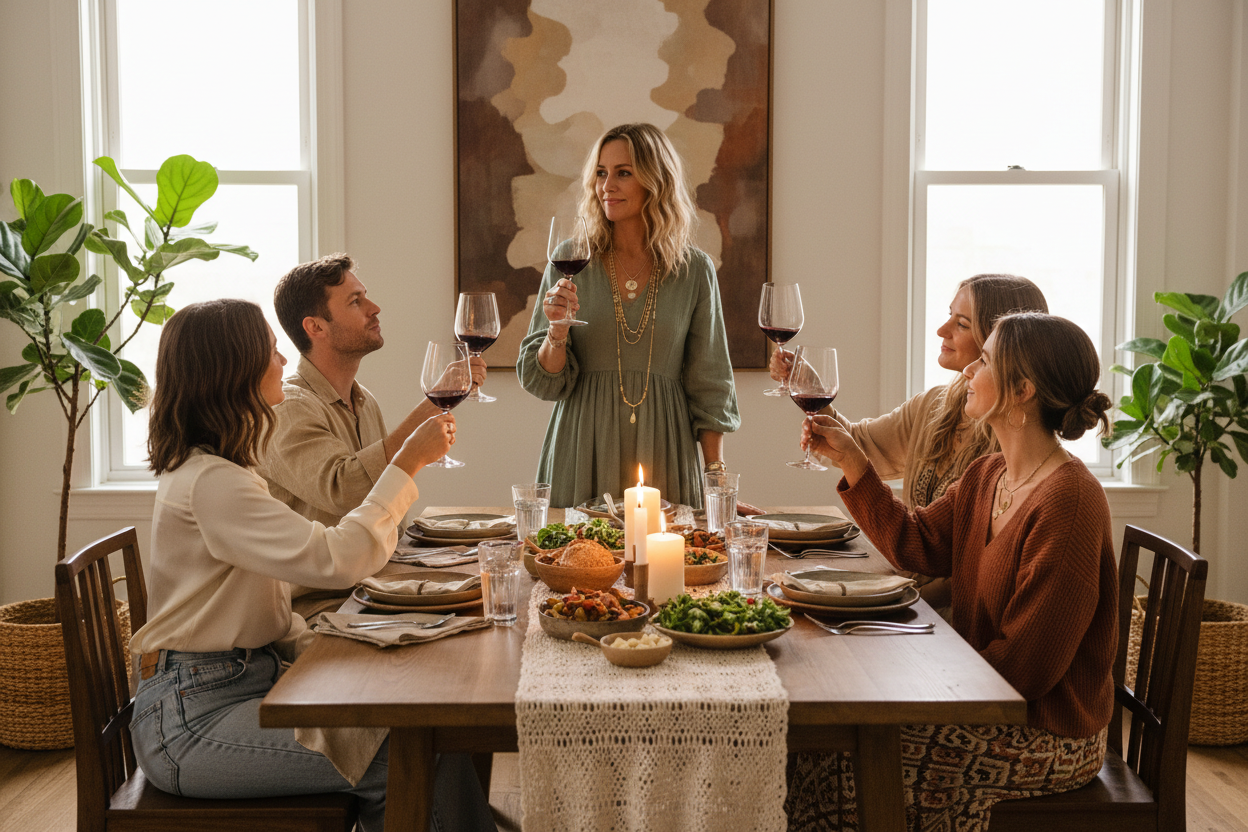 Final Bohemian Toast with Table Runner