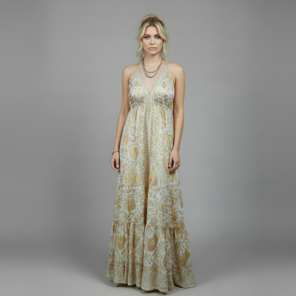 Sunset Siren Silk Dress