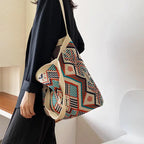 Bohemian Chic Crochet Tote Bag for Women