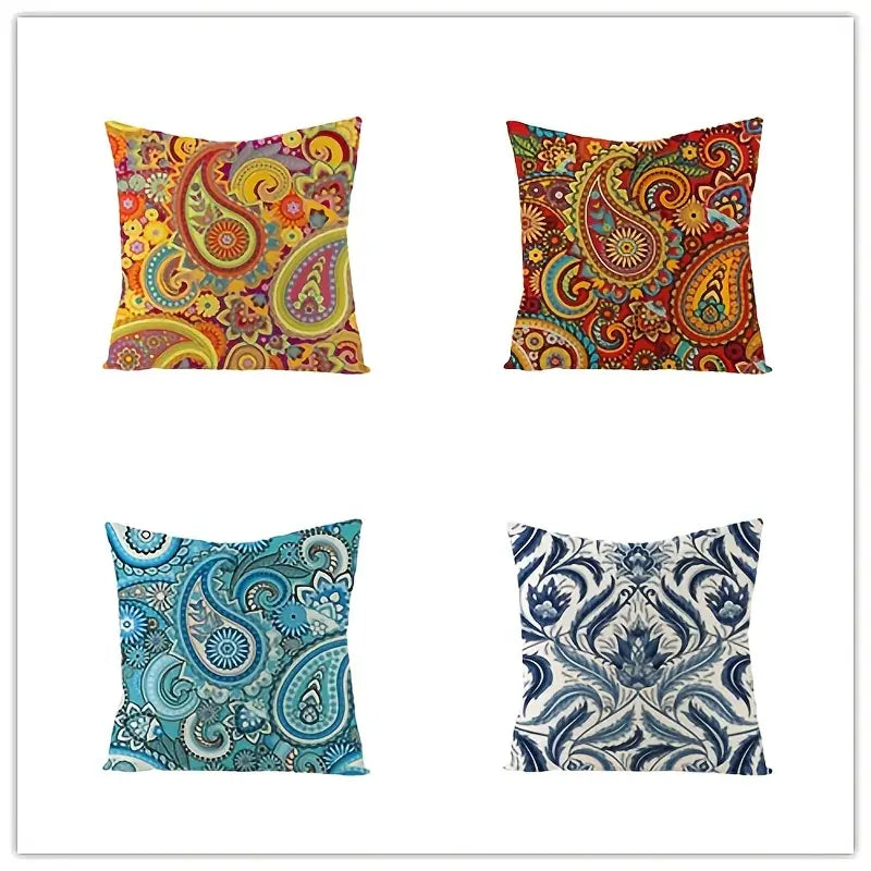 Bohemian Style Linen Printed Embrace Pillowcase