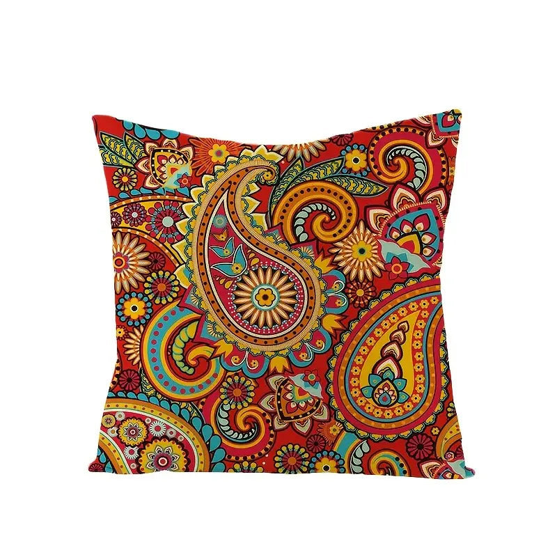 Bohemian Style Linen Printed Embrace Pillowcase