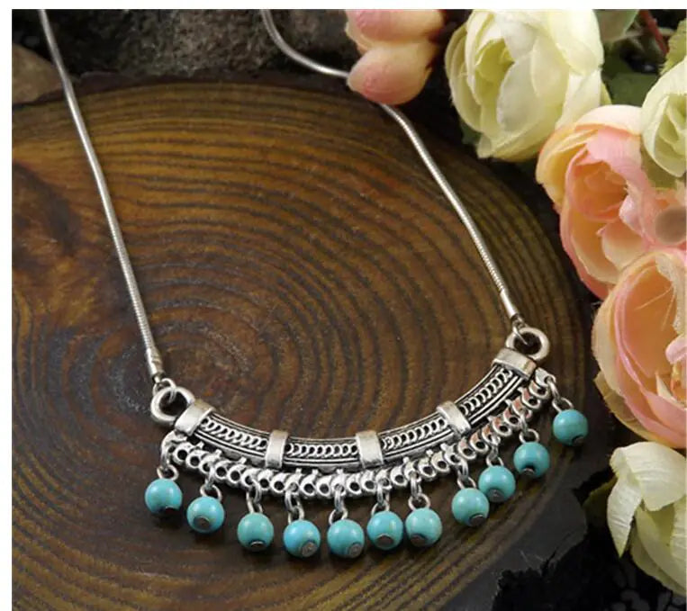 Bohemian Turquoise Necklace Collection