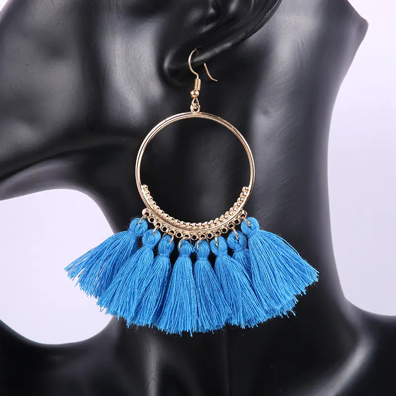 Bohemian Tassel Earrings - Fashionable Drop Jewelry