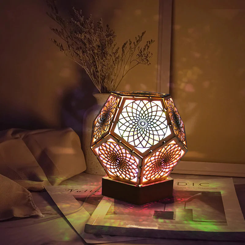 Bohemian Star LED Projection Lantern