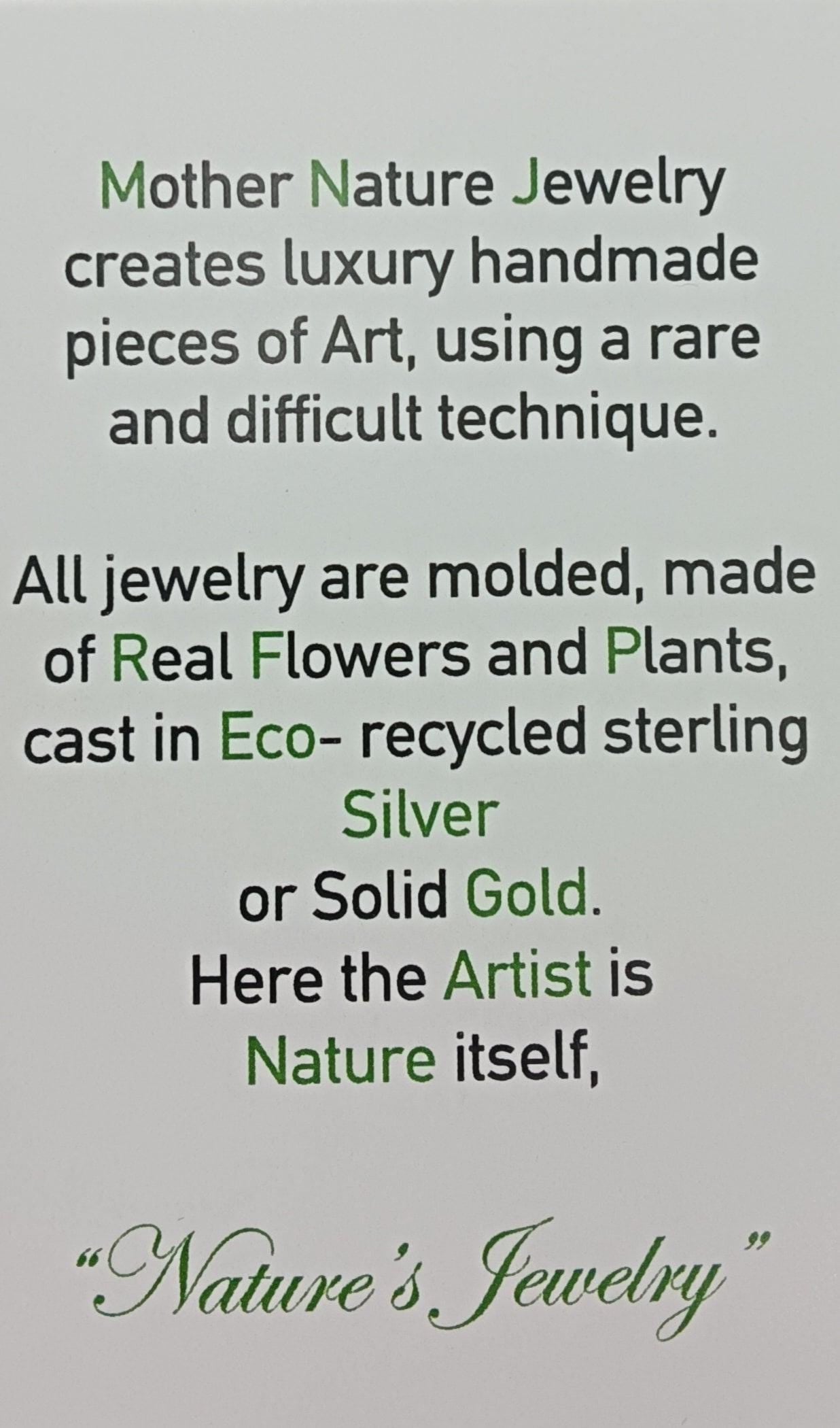 Nature-Inspired Earrings: Real Leaf Design - Gold Plated Brass & Silver-1