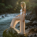 Reverie Lace Wide-Leg Trousers