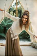 Folklore Knit — Crochet Sweater Top