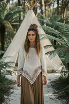 Folklore Knit — Crochet Sweater Top