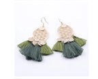 Bohemian Tassel Earrings with Hollow Design