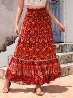 Bohemian Hollowed Out Lace Patchwork Skirt