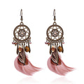 Bohemian Dreamcatcher Feather Earrings Wholesale