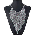 Bohemian Beads Waterfall Necklace