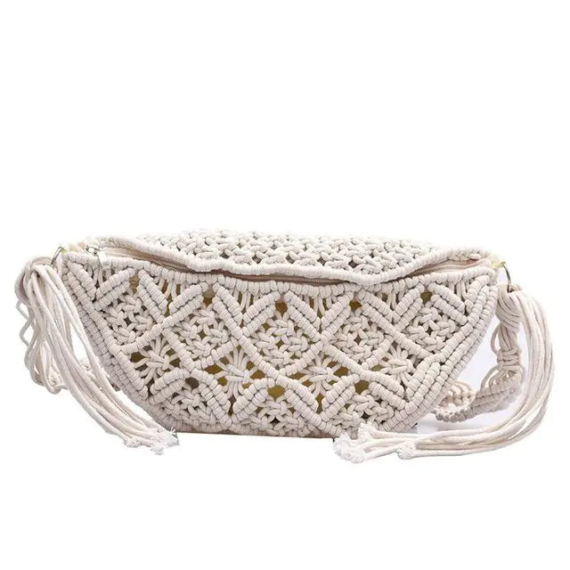 Bohemian Macrame Braid Clutch Bag