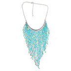 Bohemian Beads Waterfall Necklace