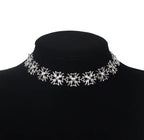 Bohemian Cross Pendant Necklace with Rhinestones