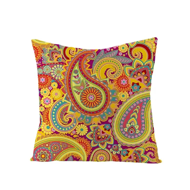 Bohemian Style Linen Printed Embrace Pillowcase