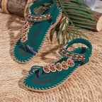 Bohemian Rhinestone Casual Summer Sandals