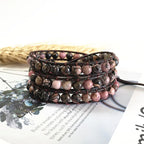 Bohemian Natural Stone Handmade Woven Bracelet