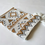 Bohemian Knitted Jacquard Tassel Throw Blanket