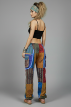 Patchwork Pants - Backwards Pose