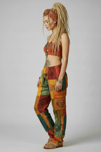 Patchwork Pants - Side Pose