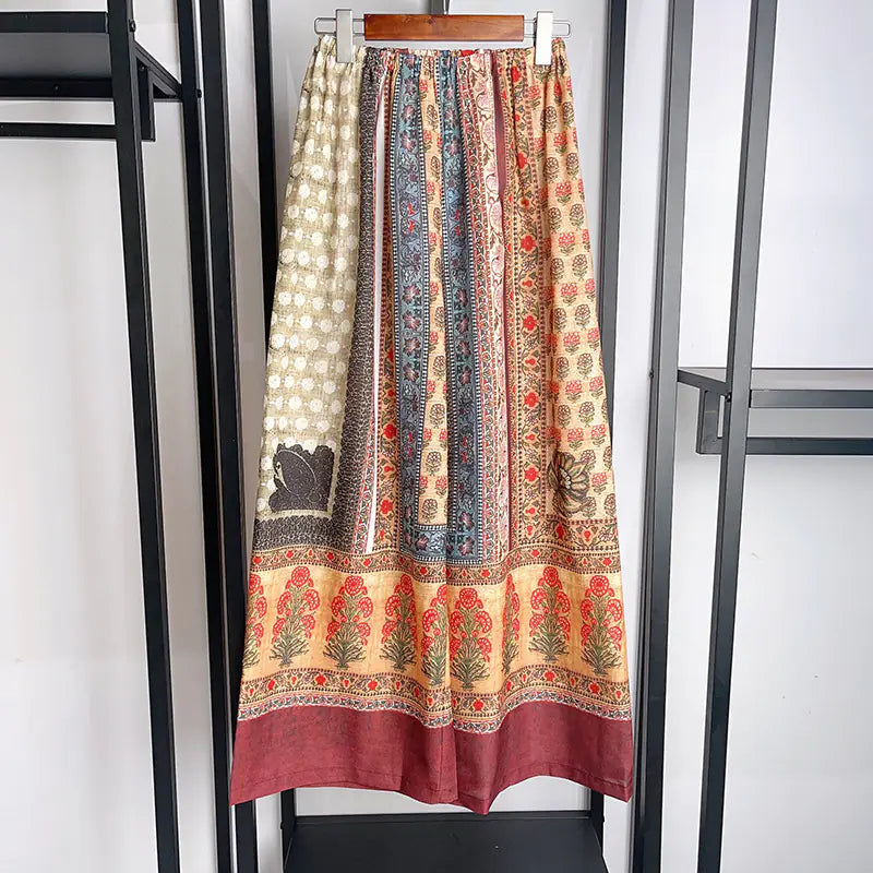 Bohemian Irregular Mesh Skirt for Women