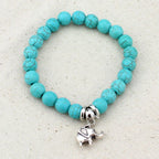 Vintage Bohemian Style Turquoise Beaded Bracelet