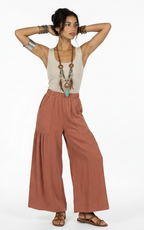 Pleated Wide Leg Pants