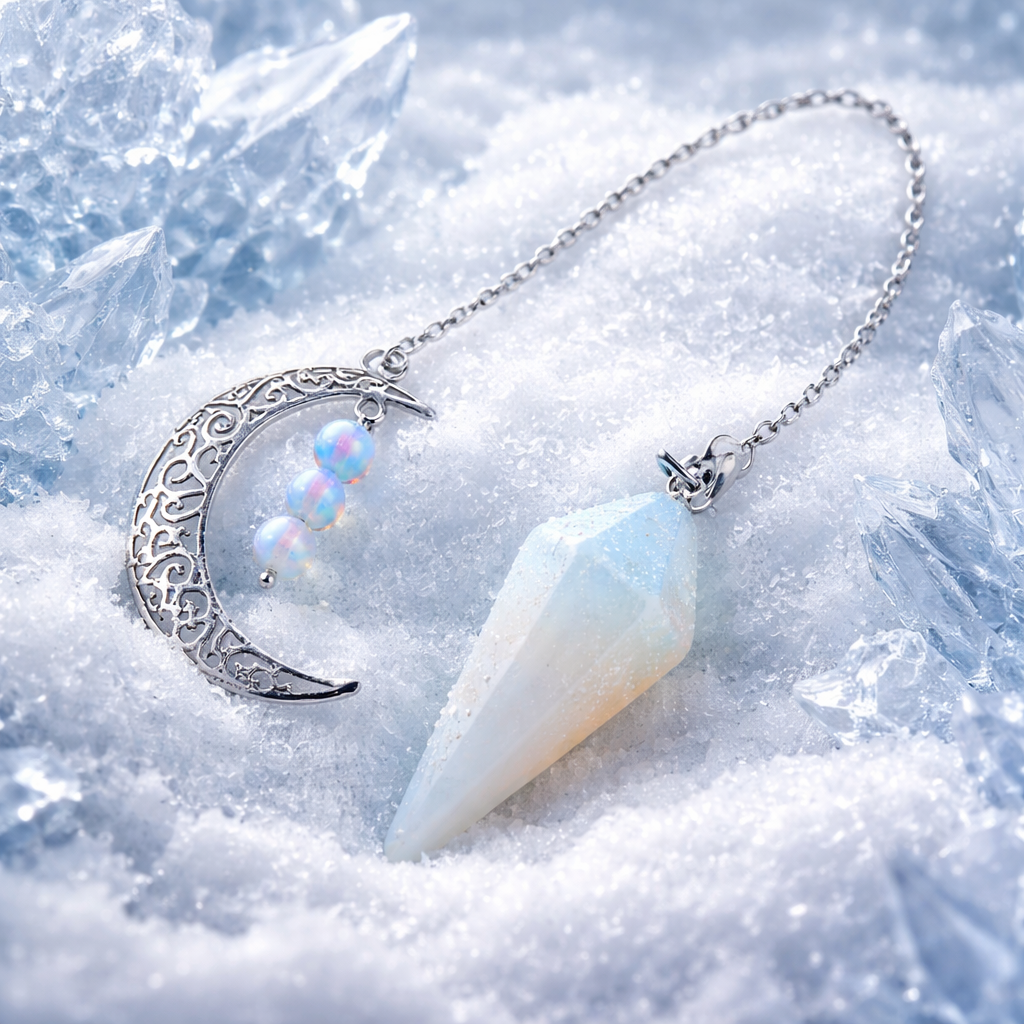 Celestial Opalite Hex Pendulum