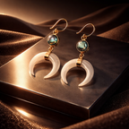Bright Moon Pearl Earrings