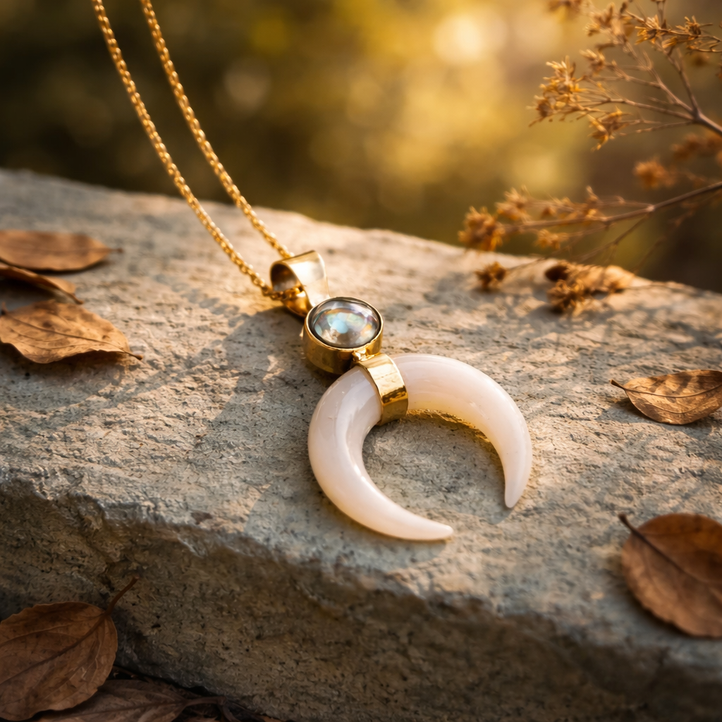 Bright Moon Pearl Necklace
