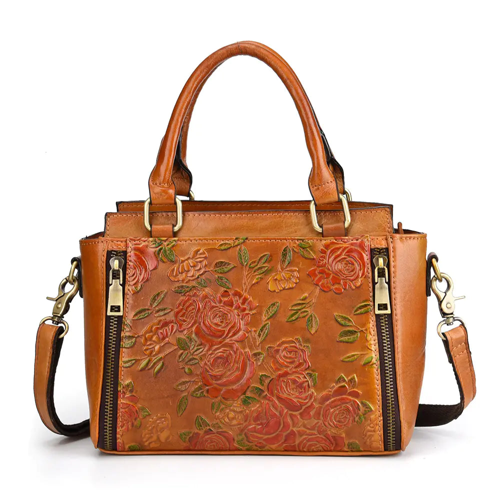 Embossed Tote & Shoulder Bag