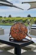 Vineyard Table - Correct Round Zip Bag, No Hardware on Front
