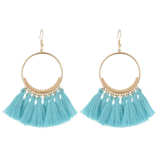 Bohemian Tassel Earrings - Fashionable Drop Jewelry