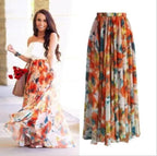 Bohemian Maxi Skirt - Women's Midi Skirt