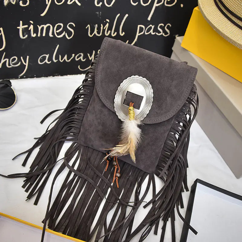 Bohemian Tassel Messenger Bag for Women