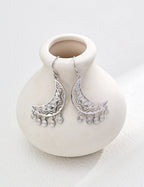Vintage Crescent Moon Earrings-2