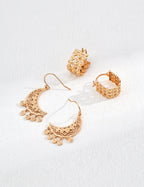 Vintage Crescent Moon Earrings-3