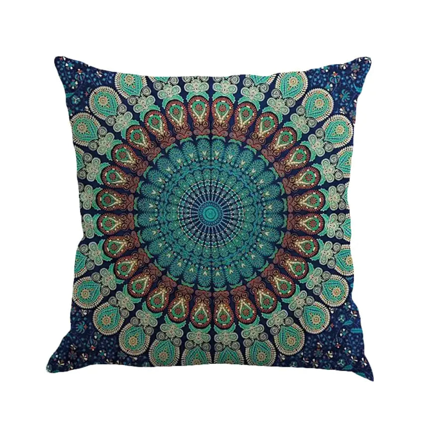 Bohemian Geometric Pattern Linen Cushion Pillowcase