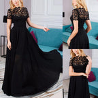 Chiffon Bohemian Long Skirt Lace Dress