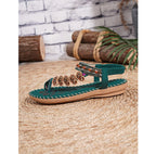 Bohemian Rhinestone Casual Summer Sandals