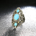 Bohemian Vintage Style Resin Rhinestone Ring